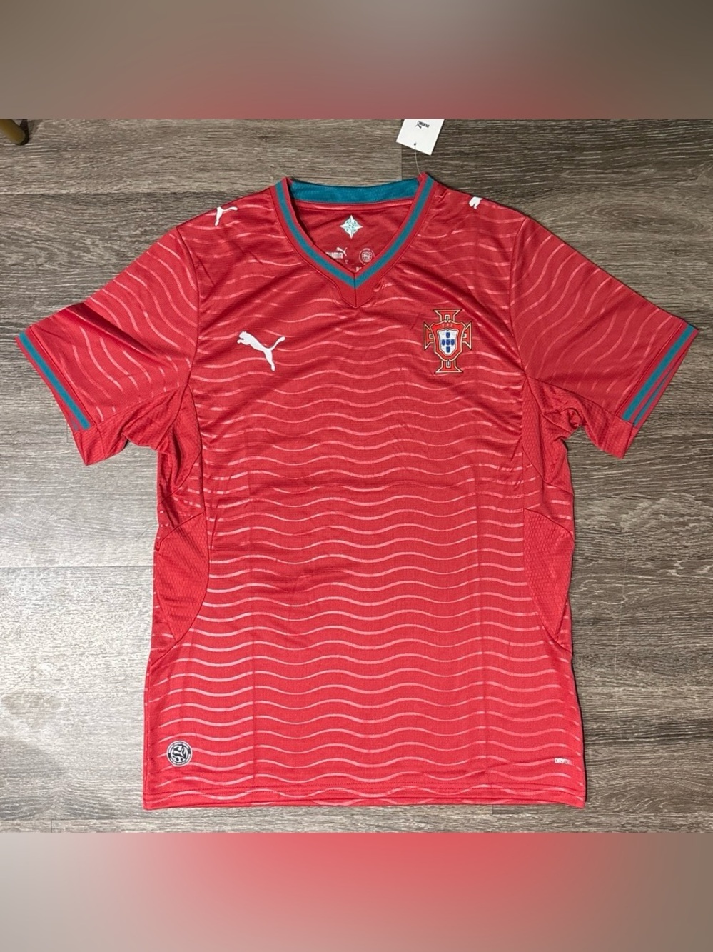 Puma Portugal World Cup 2026 Red Football Soccer Home Jersey Men’s L